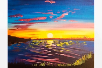 Paint Nite: A Warm Colorful Sunset